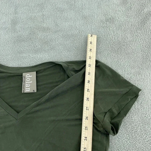 Dolan Left Coast Collection Two-Tone V-Neck Dress Size M Cupro & Tencel 0934 - Picture 5 of 8